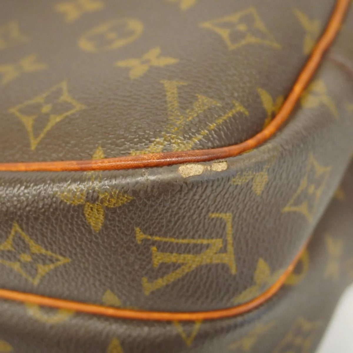 Louis (Good) PM Monogram Brown Reporter Bag Pre-Owned Ladies M45254 Vuitton Shoulder