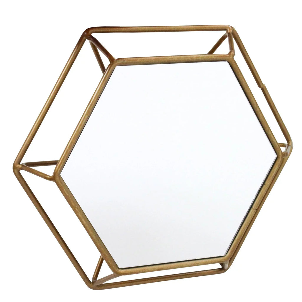 3) Wall Shanton Aspire of Brass(Set Mirrors Hexagonal by