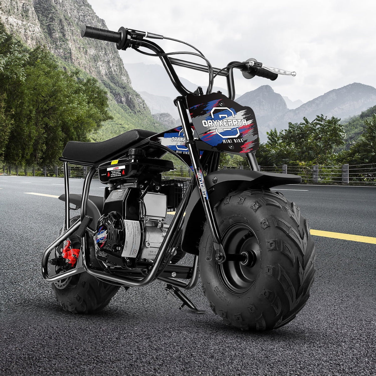 Motorcycle Bike,105CC Racing on Ride for Toys, Dirt 8-14, Bike Powered 4-Stroke Kids Mini Gas
