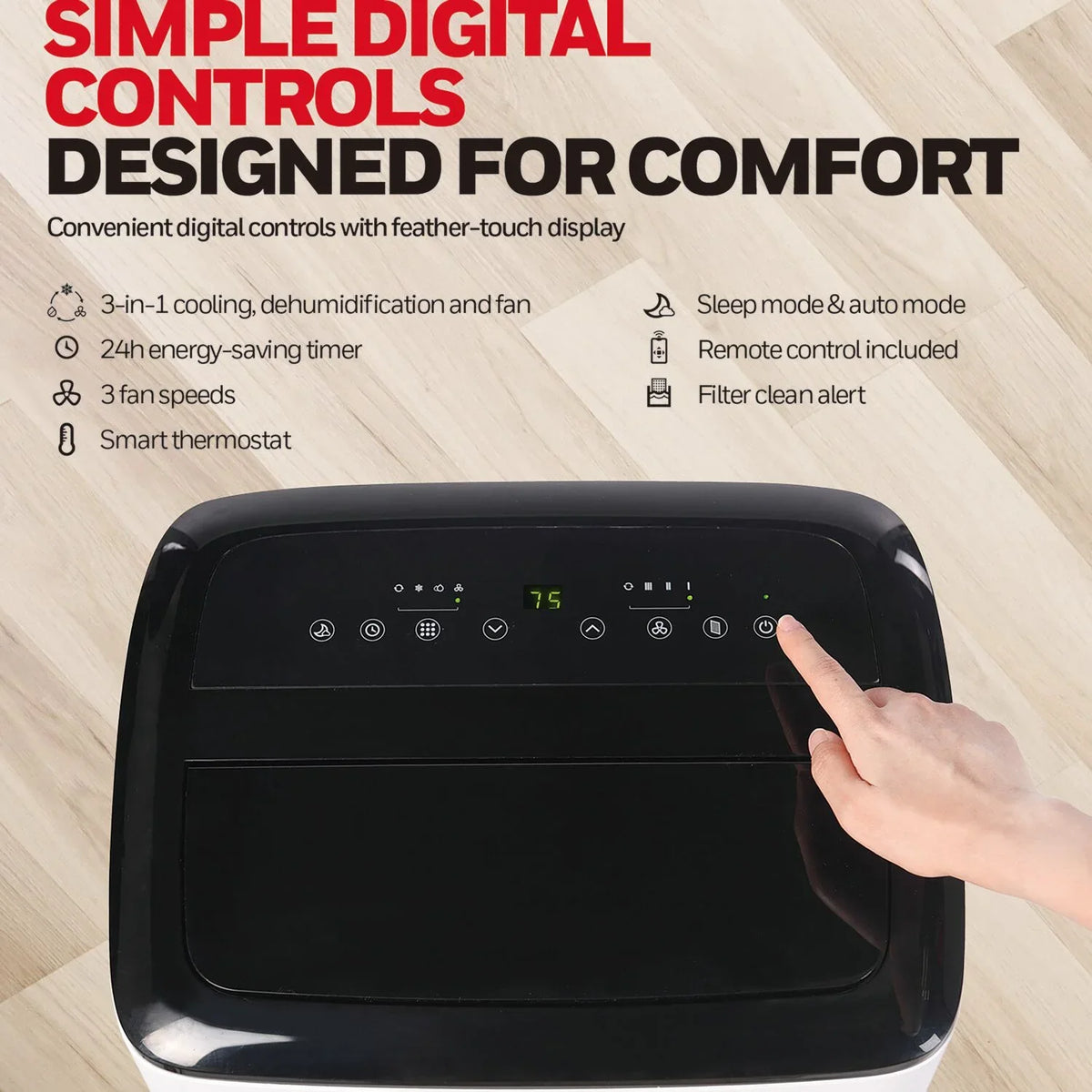 with Smart Honeywell WiFi BTU Dehumidifier Portable Air Control, 10,000 & HF0CESVWK6 Voice Conditioner