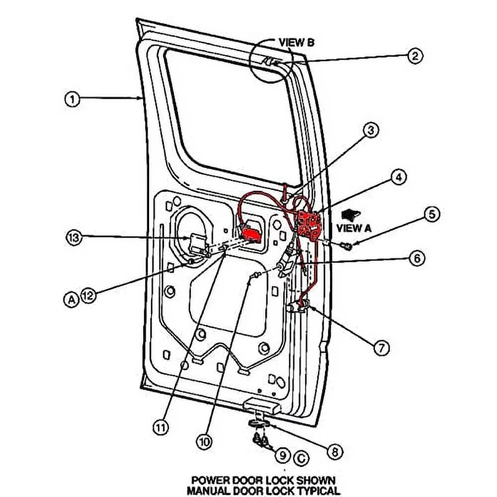 latch latch RH E150 compatible Unikpas for Side E350 E250 assembly door Rod Hinged Door Ford w/cable replace