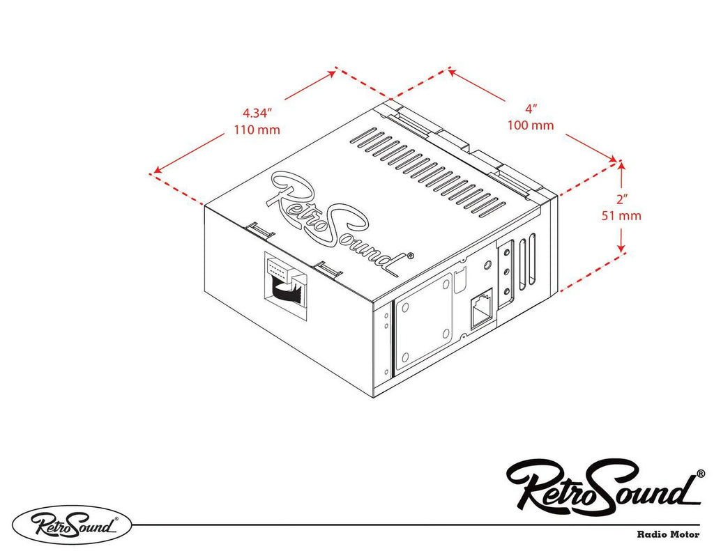 with Bluetooth, RetroRadio Features AM/FM LABC-M1-121-55P-75PMC3 Include Capri Mercury AUX, 1977-85 Compatible