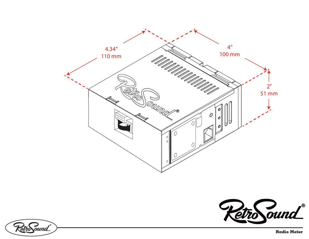 with Bluetooth, RetroRadio Features AM/FM LABC-M1-121-55P-75PMC3 Include Capri Mercury AUX, 1977-85 Compatible