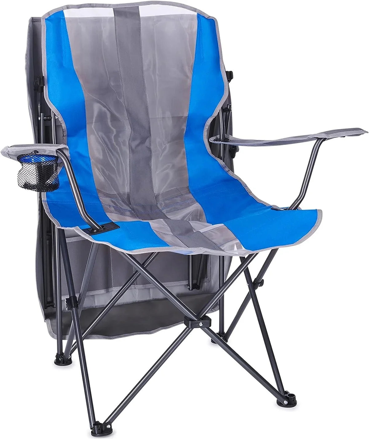 Original Camping, Foldable Canopy for and Kelsyus Grey/Blue Events, Tailgates, Outdoor Chair