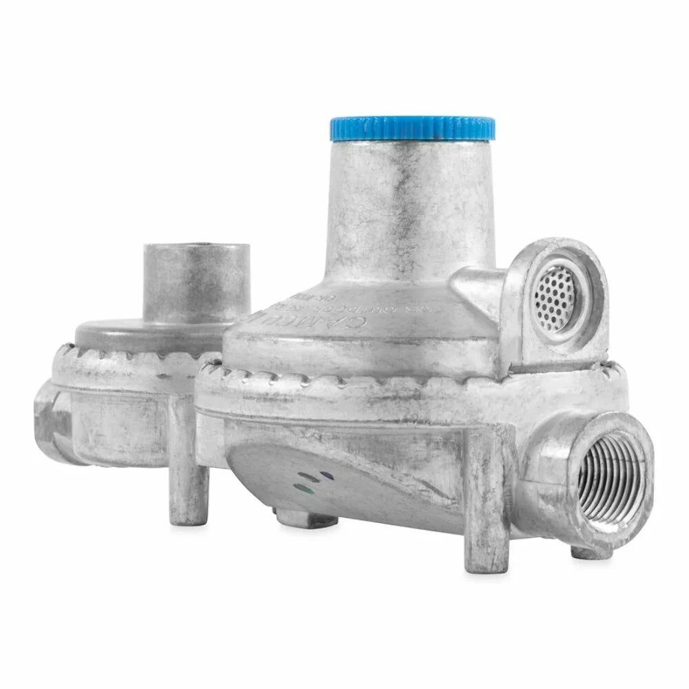 Silver - 2-Stage Regulator Camco Propane (59313) Vertical RV
