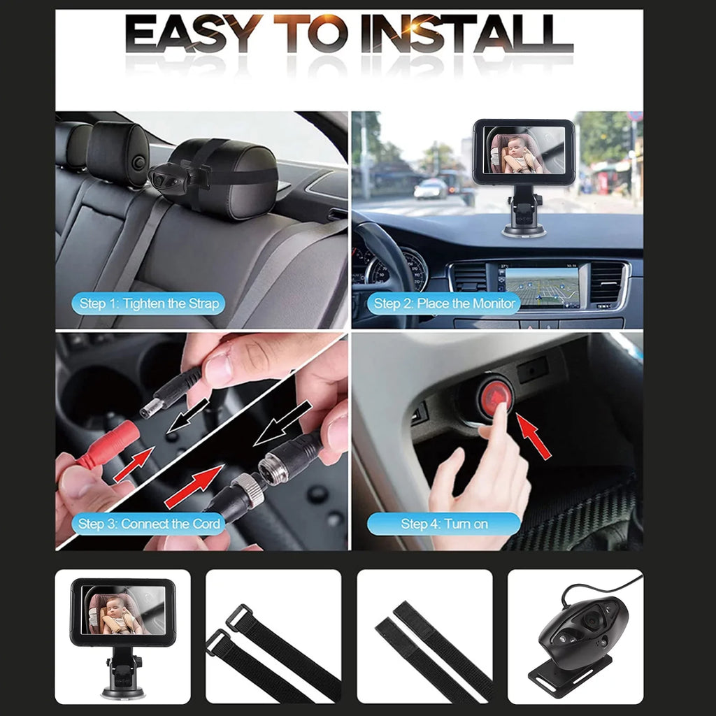 Car Rear 5 Wide Monitor Monitor Mirror Car Camera Seat 150° 150° View Baby Wide Inch Seat 5 Mirror 5 Seat Invigilator,Camera Vision Baby Car Seat Baby Dazzduo View Baby Car Display Display Inch