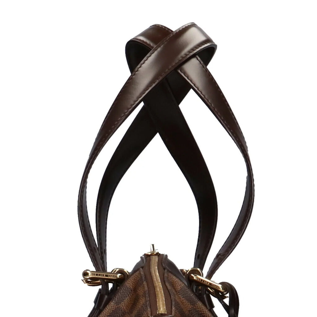 Used LOUIS Canvas Louis Brown VUITTON MM Vuitton Bag Authenticated Damier Verona Shoulder Women's