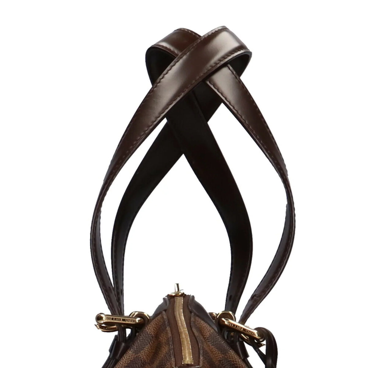 Used LOUIS Canvas Louis Brown VUITTON MM Vuitton Bag Authenticated Damier Verona Shoulder Women's