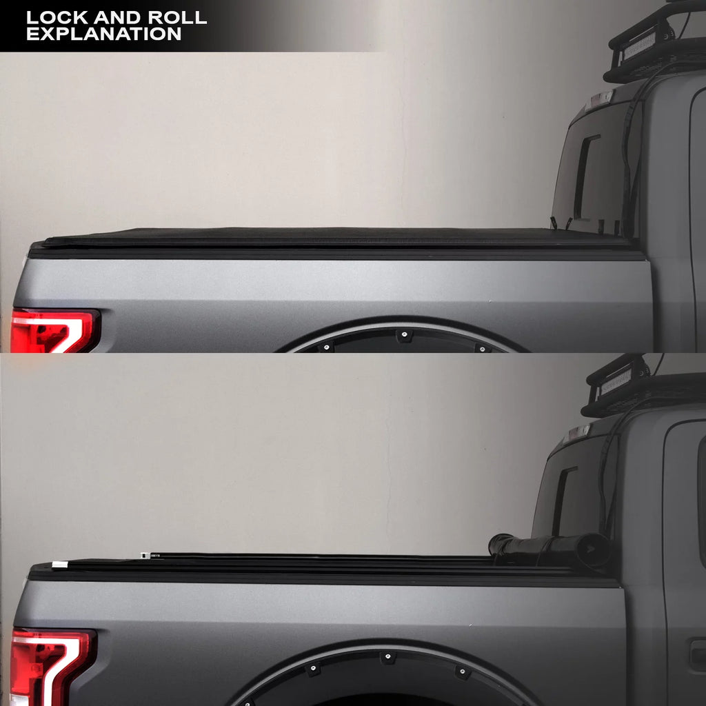 Lights 1500 New 76.8" Tonneau 6.4 with Bed LED Ram Bed For Roll Body Truck ( Up And ) 2019-2022 Lock Style Cover 733469495116 Feet Stehlen