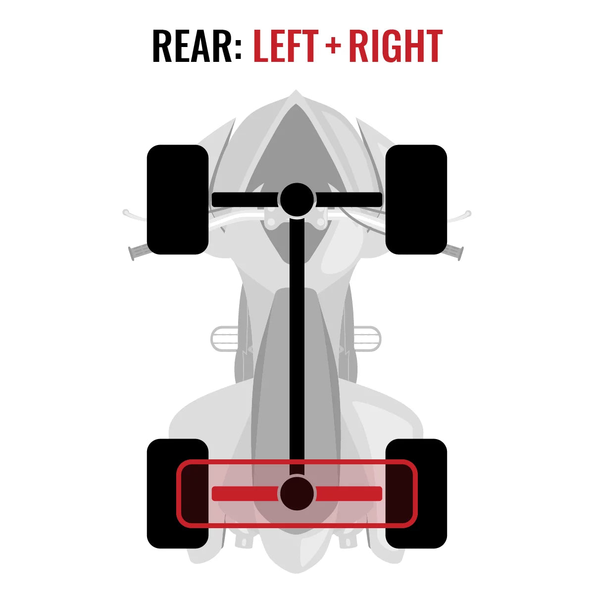 Can-Am 2013-2015 compatible Right 2 pc Rear - XXC Left Axle STD Renegade 4X4 with XT EFI 800 Sixity