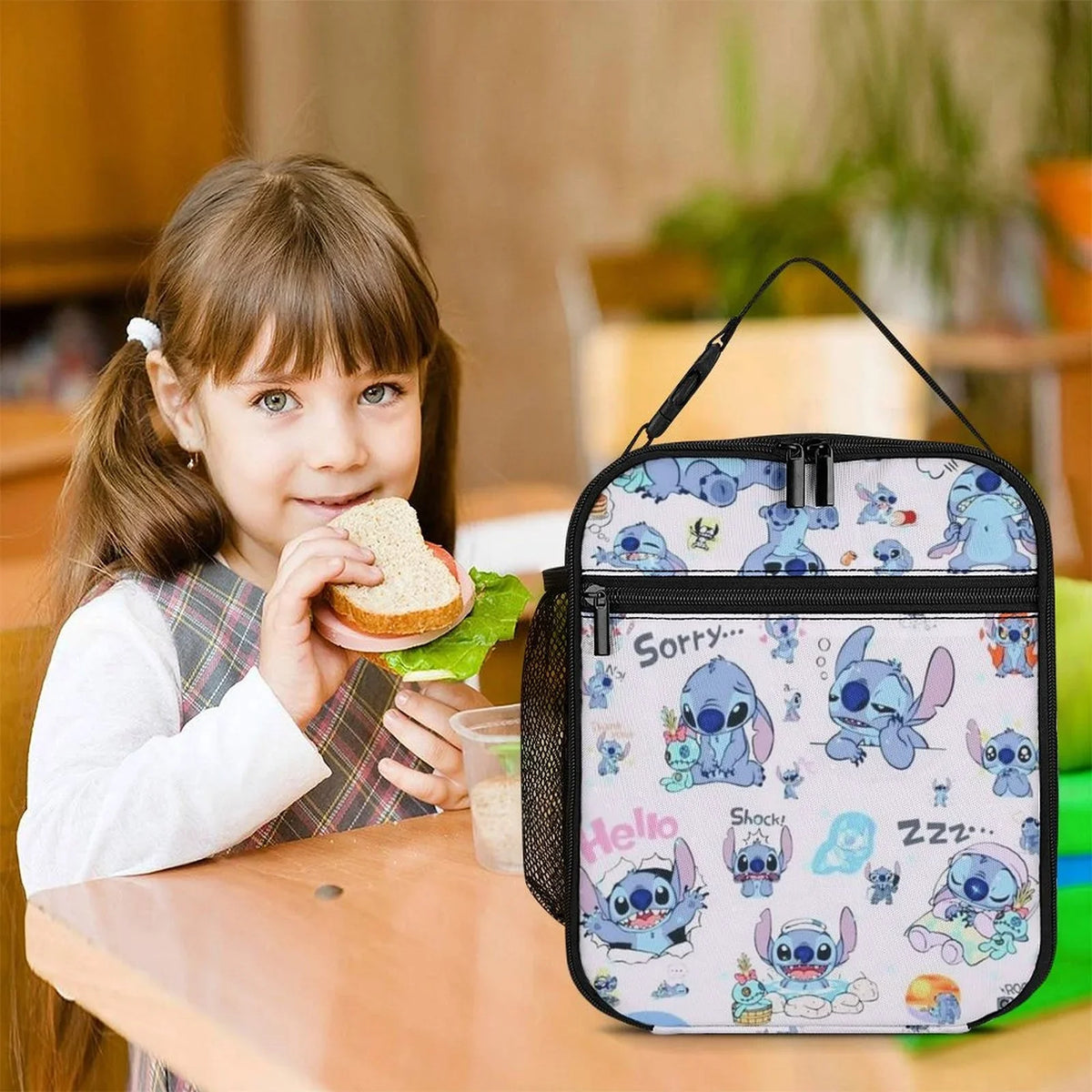 Stitch Portable School Handbag Thermal Girls Lilo For Insulated Kids Bento Bag Bag Boys Lunch Cooler Adult Office Tote