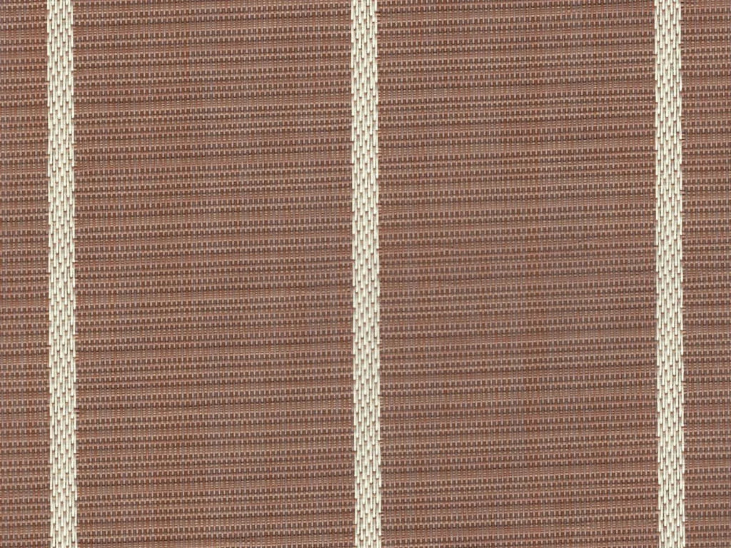 Stripes Teak 8.5'x25' Padding w/ Marine Woven Flooring / - 307 White - Vinyl