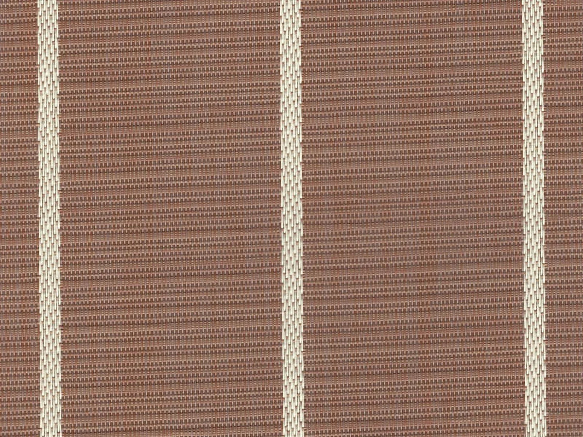 Stripes Teak 8.5'x25' Padding w/ Marine Woven Flooring / - 307 White - Vinyl