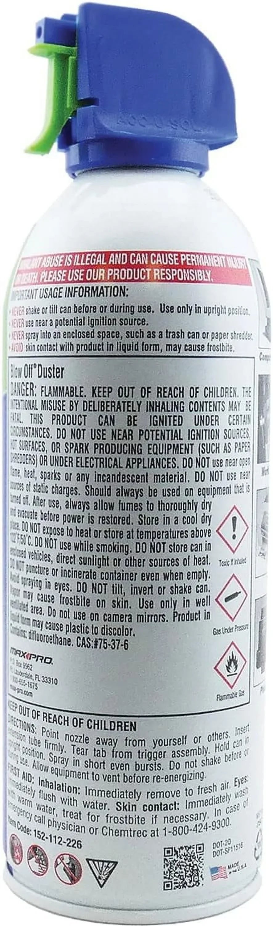 Off Duster (36-Pack) Canned 152-112-232 Max Blow Air Pro