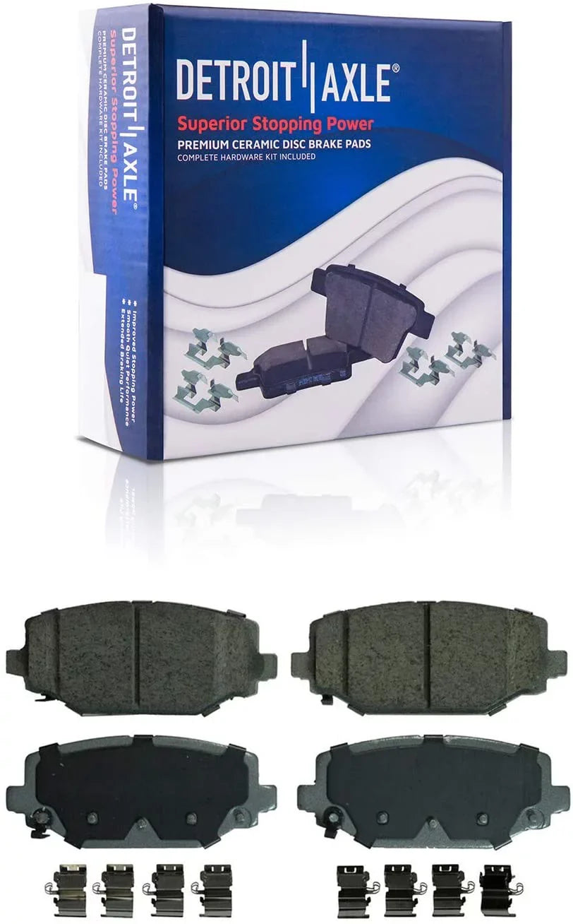 Routan Ram 328mm 330mm Country Set Town - Disc Replacement +20pc Caravan Rear Nuts C/V Detroit Front Rotors Pads & for 30pc - Axle Grand Lug Brake
