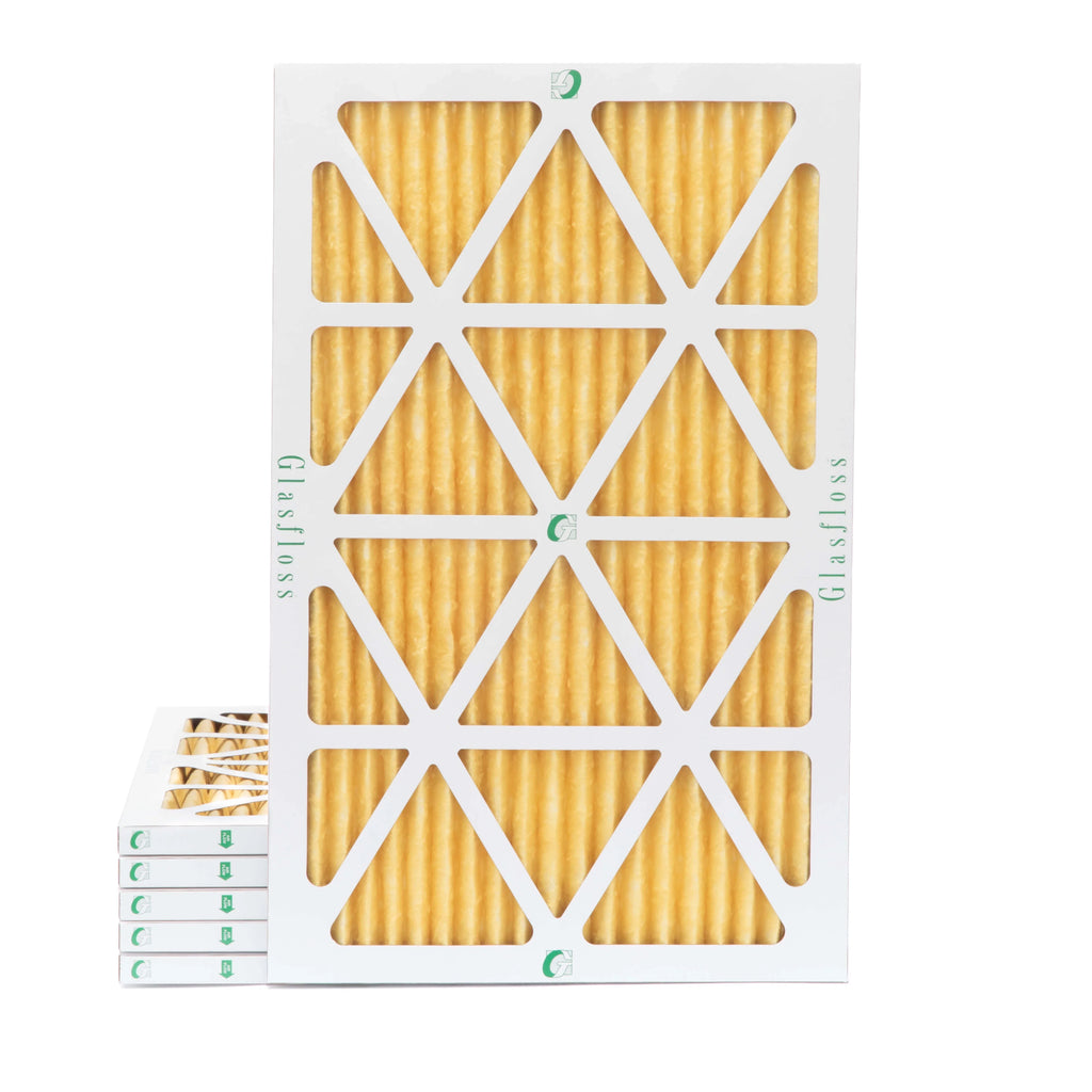 x 23-1/2 Air Actual Glasfloss. by 13-1/2 6 Filters x 14x24x1 Pleated MERV of 11 Size: Pack 7/8
