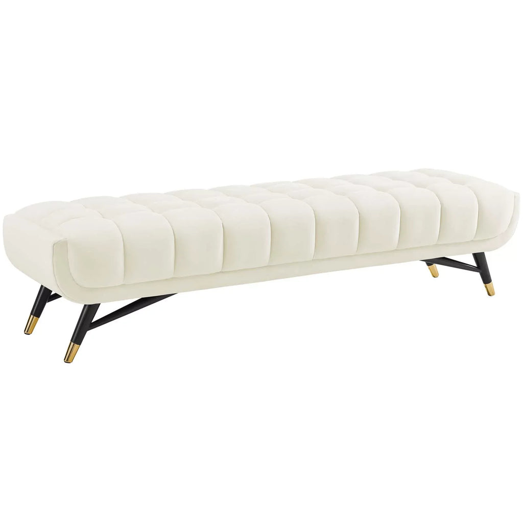 Adept Performance Ivory Modway Bench in Velvet