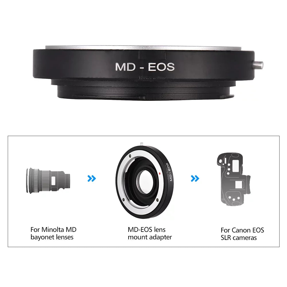 Fit Adapter Andoer Ring Canon Corrective for Camera Lens Infinity Lens with MD EF Lens Focus MD- to for Mount Minolta