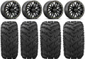 Ryno Kawasaki Wheels Bdlk Reptile Tires Pro Raceline Mule Bk 27" 14" FXT