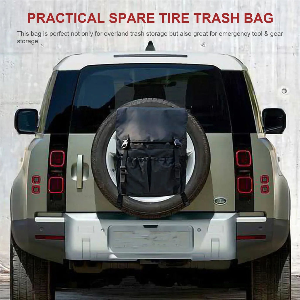 Tire Travel Storage - Spare Off-Road Bag Cargo Gear Car Trash for and Backpack and Multi-Pocket Organizer Camping