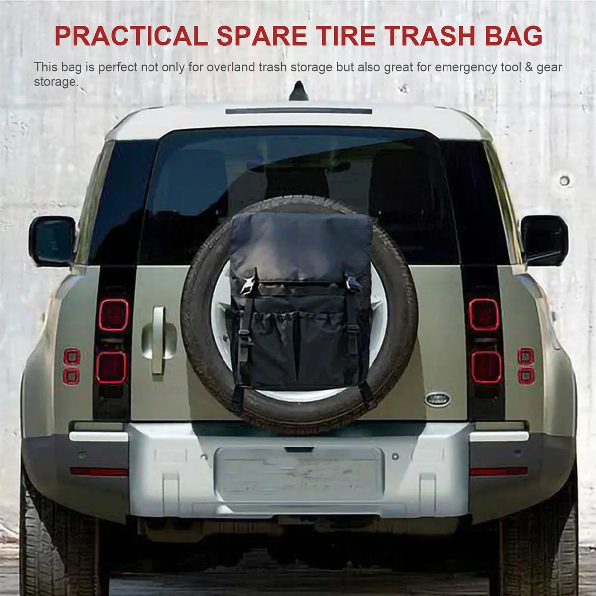 Tire Travel Storage - Spare Off-Road Bag Cargo Gear Car Trash for and Backpack and Multi-Pocket Organizer Camping