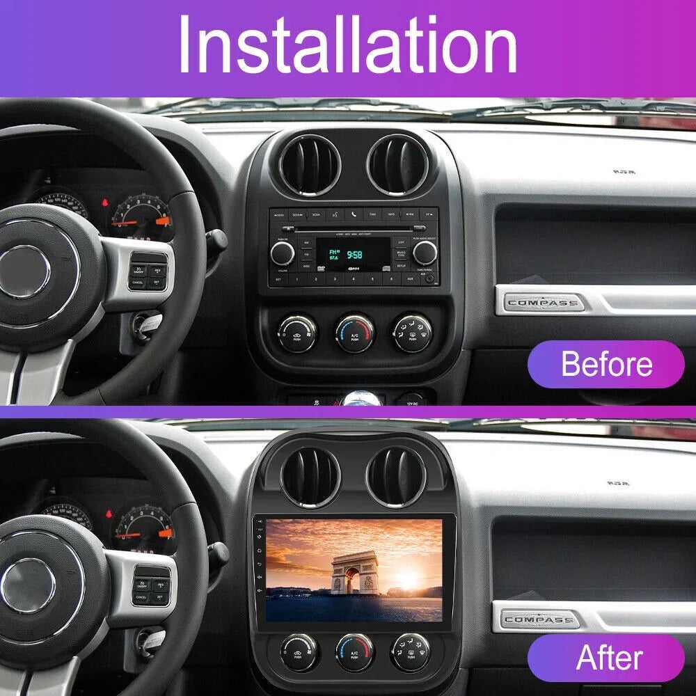MP5 Built-in for Radio, Map, Player Android & GPS Powerful Radio Compass Offline Car Patriot, Camera FM Bluetooth KingFurt Reverse Jeep 11