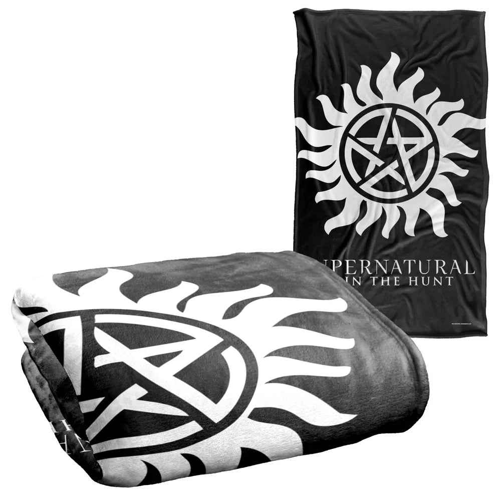 Supernatural Blanket Silky Super 58" Throw Anti-Possession 36" Soft Symbol x Touch