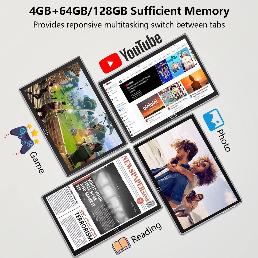 Tablet 11,Tablet Expand 1 inch Battery,Latest Keyboard,10 Camera,Wi-Fi,Bluetooth,GPS,Black Cellular with 128GB to ),6000mAh Android Octa-Core PC,Dual ROM(up 1.6GHz in 4G Tablets,64GB 2