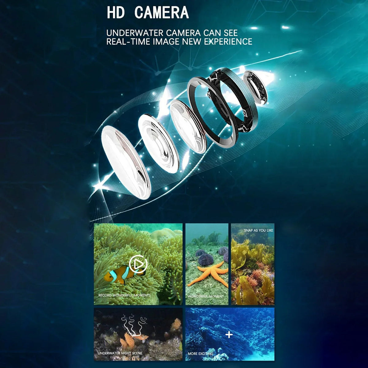 Control WiFi Boat with Anself Remote Camera Underwater Black