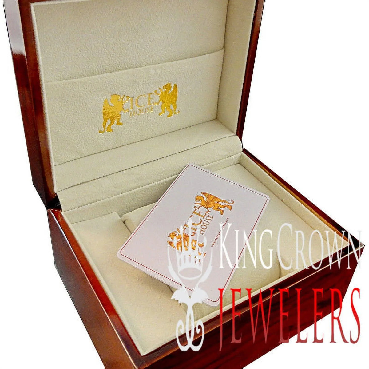 Diamond Row Solitaire Dial Yellow Back Stainless Khronos W/Date 10 Iced Roman Steel Band Custom lab 18K Bezel Men's Watch Gold Out Finish