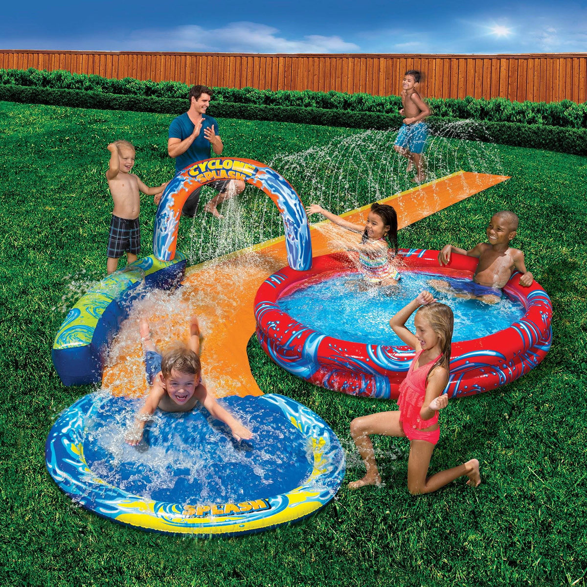 Bop Cyclone Pool Battle Banzai & and Inflatable Bumpers Gloves Splash Pack