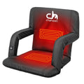 Seat Camping, in Battery Outdoor 7 Bleacher – Folding Heated V And Heated Black Activities Sports, Chaheati For Chair