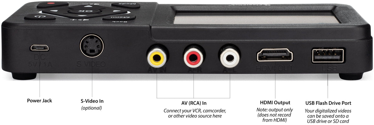 (Second Record DVD, Video Camcorder, Video (Bundle Tapes, - Generation) Systems VHS VCR's, AV, RCA, Edition) Hi8, Converter Gaming from Digital 2.0 to ClearClick