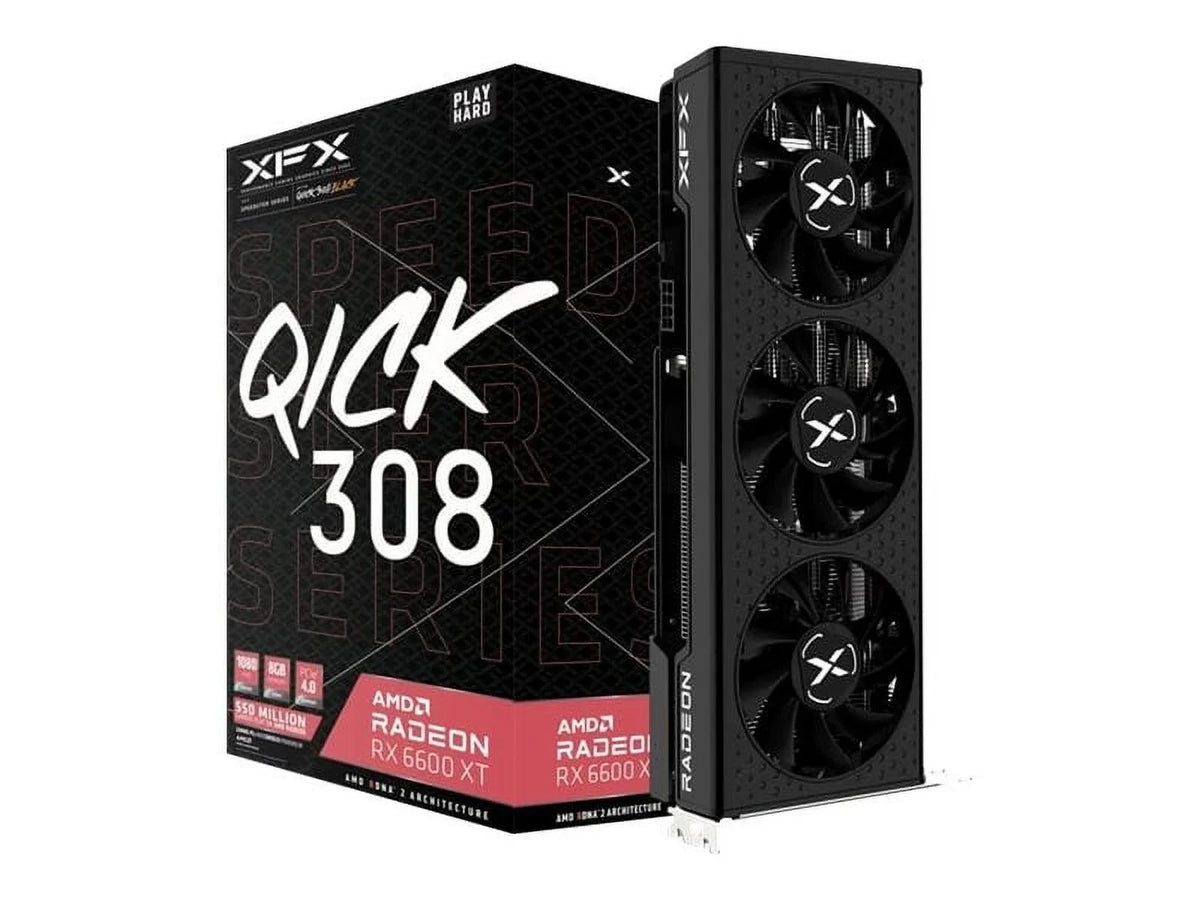 GB XT - XFX PCIe x - GDDR6 Speedster Radeon 6600 - 8 x8 DisplayPort 3 - HDMI, RX XT Radeon - QICK308 - black RX card 6600 4.0 Graphics