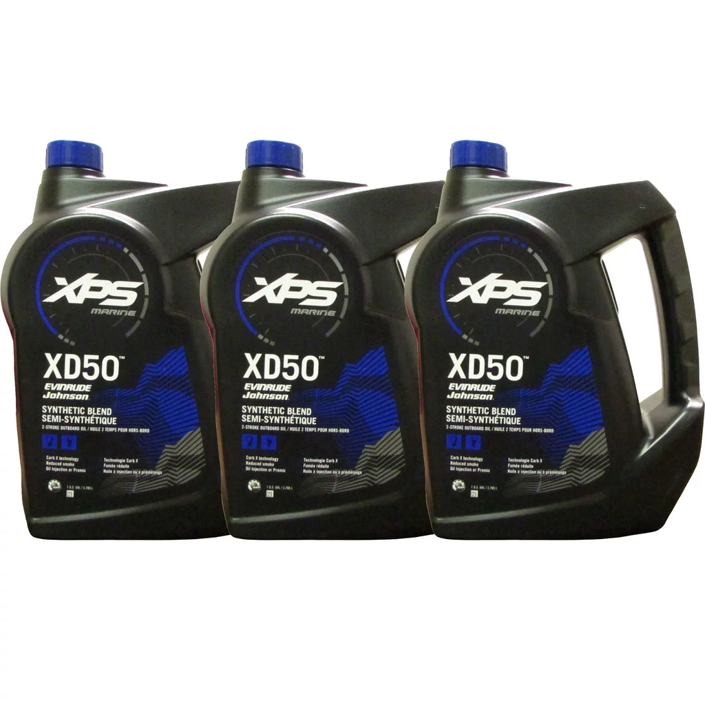 Marine 779718, Gallon Pack Johnson XD50 0764354, 3 Oil XPS 0779718 Evinrude/OMC