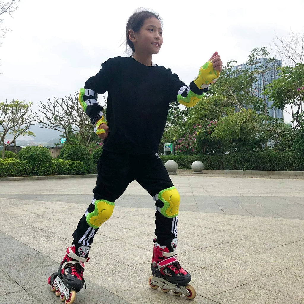 Elbow Roller Guards Skateboard Skates BOSONER Bike Gear Riding Pads Knee Kids/Youth Pad Cycling Protective Sports for Set BMX Inline Scooter Skatings