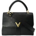 Very Bag Shoulder Leather Monogram Black LOUIS One Pre-owned Handle VUITTON