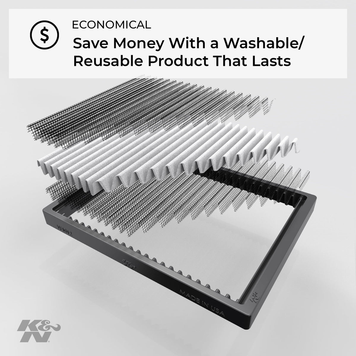 Air SPRINTER SPRINTER, Washable Filter: 2500 SPRINTER For Reusable: Cabin Freightliner Select FREIGHTLINER and K&N 2003-2005 Vehicle select: Designed VF8000 2005-2021 Models, Fits