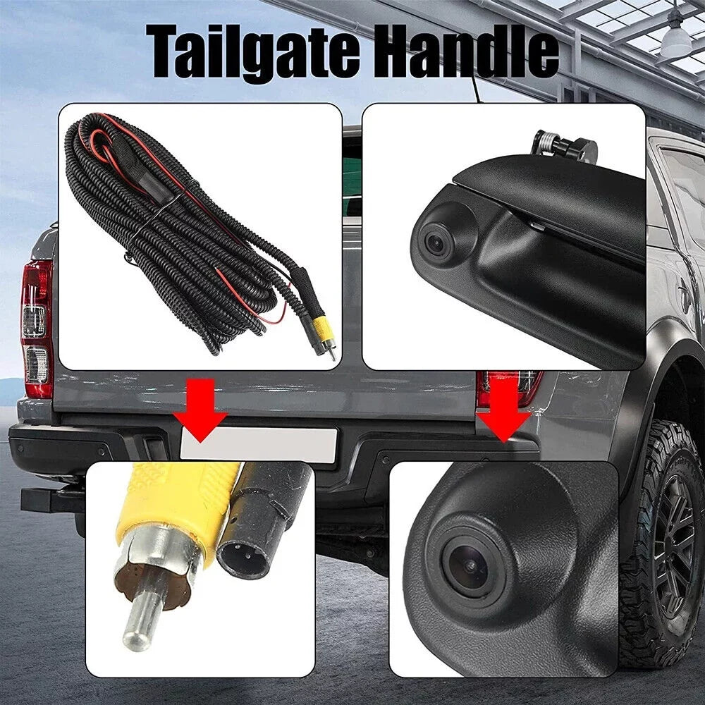 Ford Rear Tailgate Backup 97-07 View Kit JLLOM w/ For Handle F250 Camera F150 Wiring &