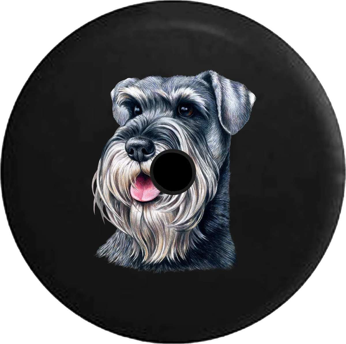 RV 33 2019 Backup Wrangler Rescue JL Spare for Tire Schnauzer Adopt Camera Cover Jeep Dog Inch Lover 2018