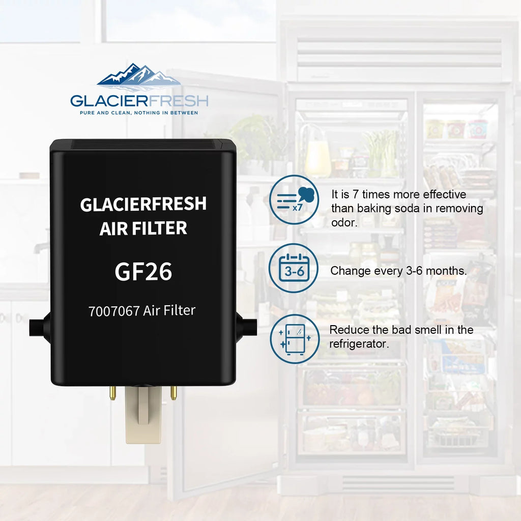 Air 3 for Pack GLACIER Replacement Refrigerator Filter, FRESH Air 7007076 Filter