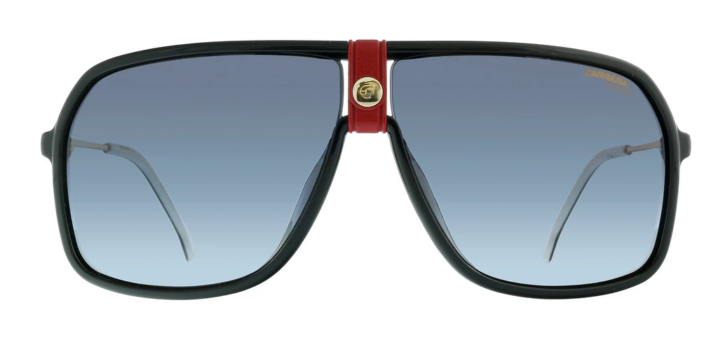 64mm, 10mm Gold/Gray Sunglasses, Pilot Shaded, Carrera 1019/S