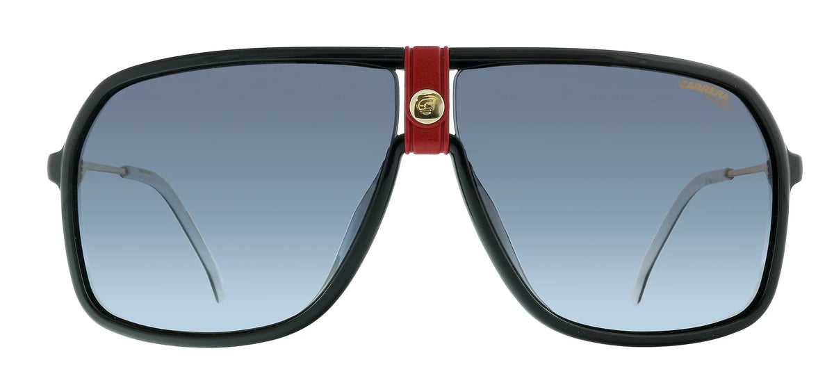 64mm, 10mm Gold/Gray Sunglasses, Pilot Shaded, Carrera 1019/S