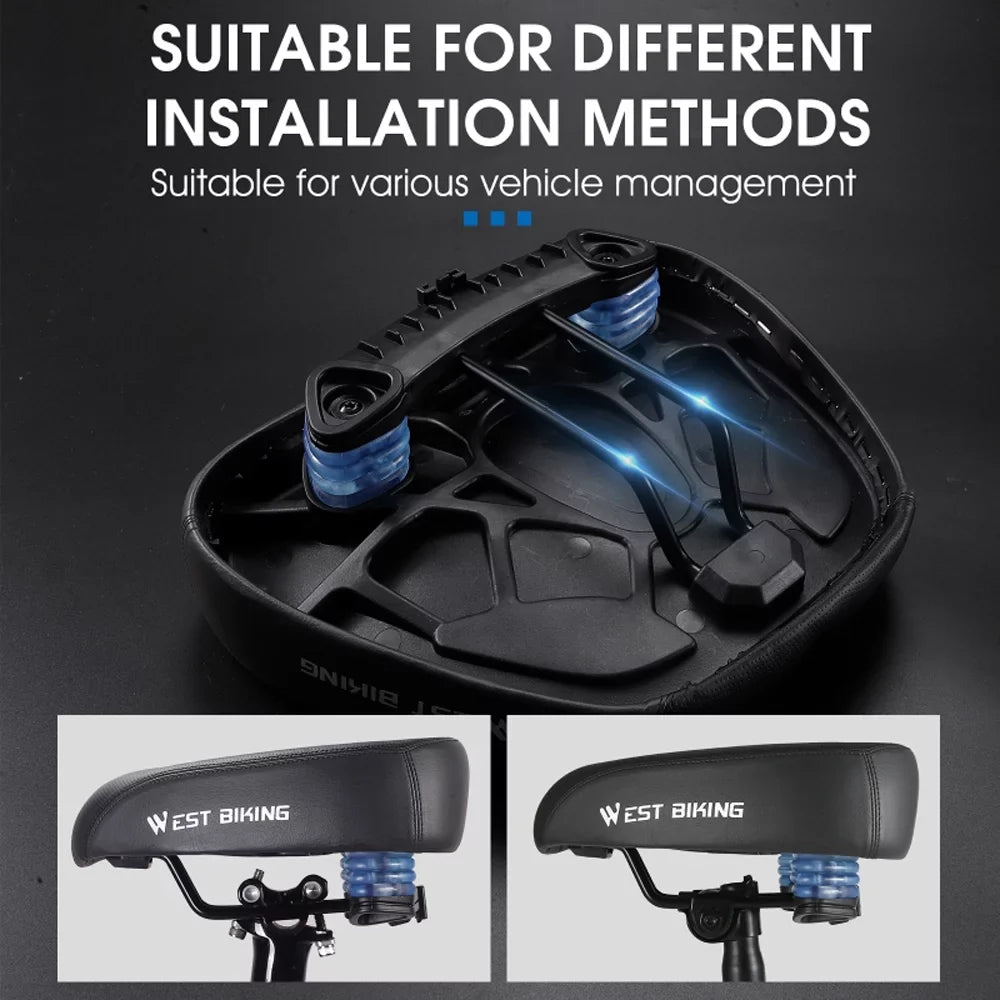 Road Riding Distance Replacement Shockproof Cushion Design for Widen Thicken Ergonomic Aibecy Bike Comfortable Saddle Long