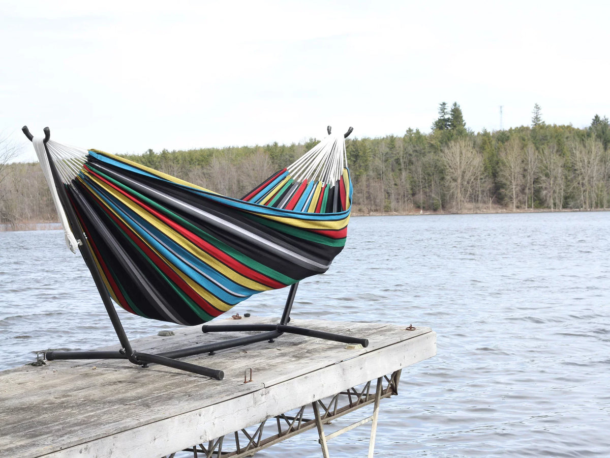 with Hammock Collection Steel Hamptons and Brazilian Blue The Black Hammock a 110” Style Striped