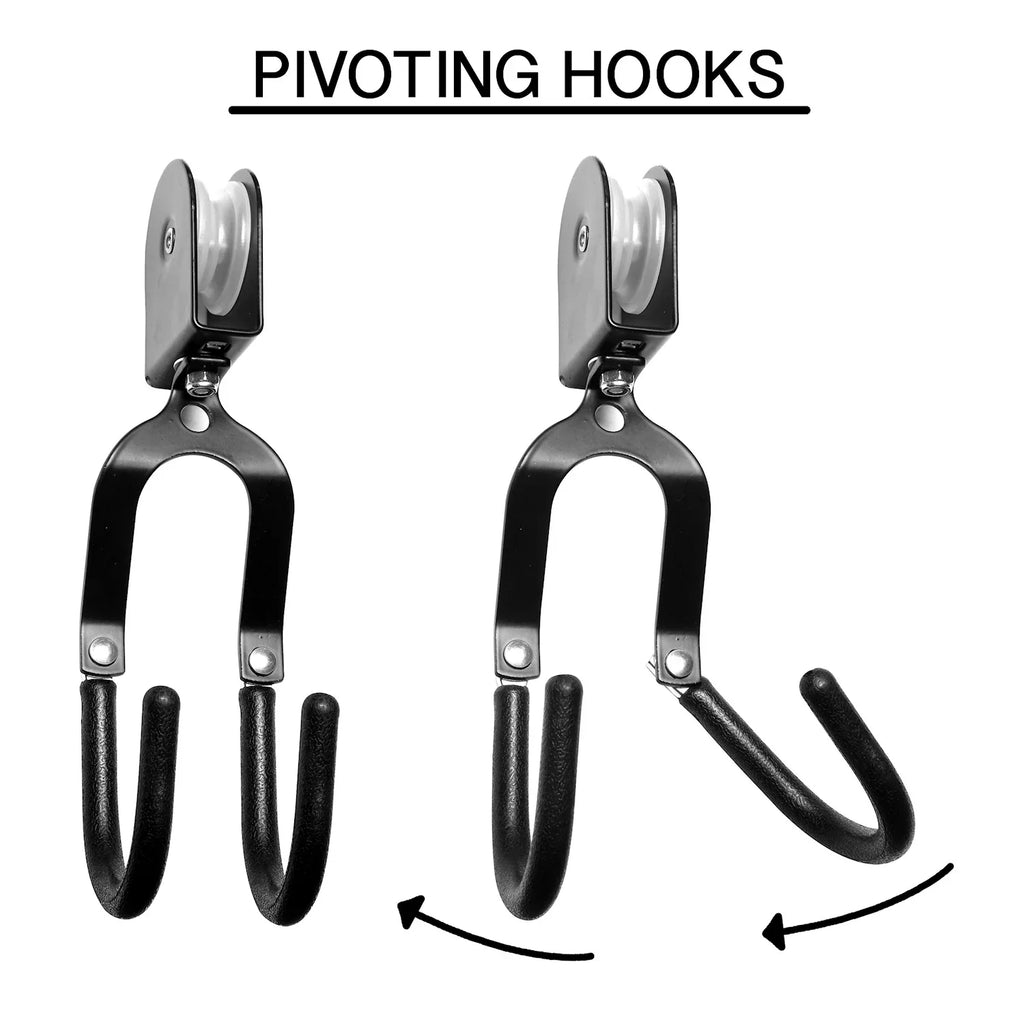 Hangers Ceiling 2 Storage, System Hoist Bike Lbs for TOOLS Mount Bike Pulley 55 Bike Garage for GREAT Set Of Storage Limit, WORKING Garage