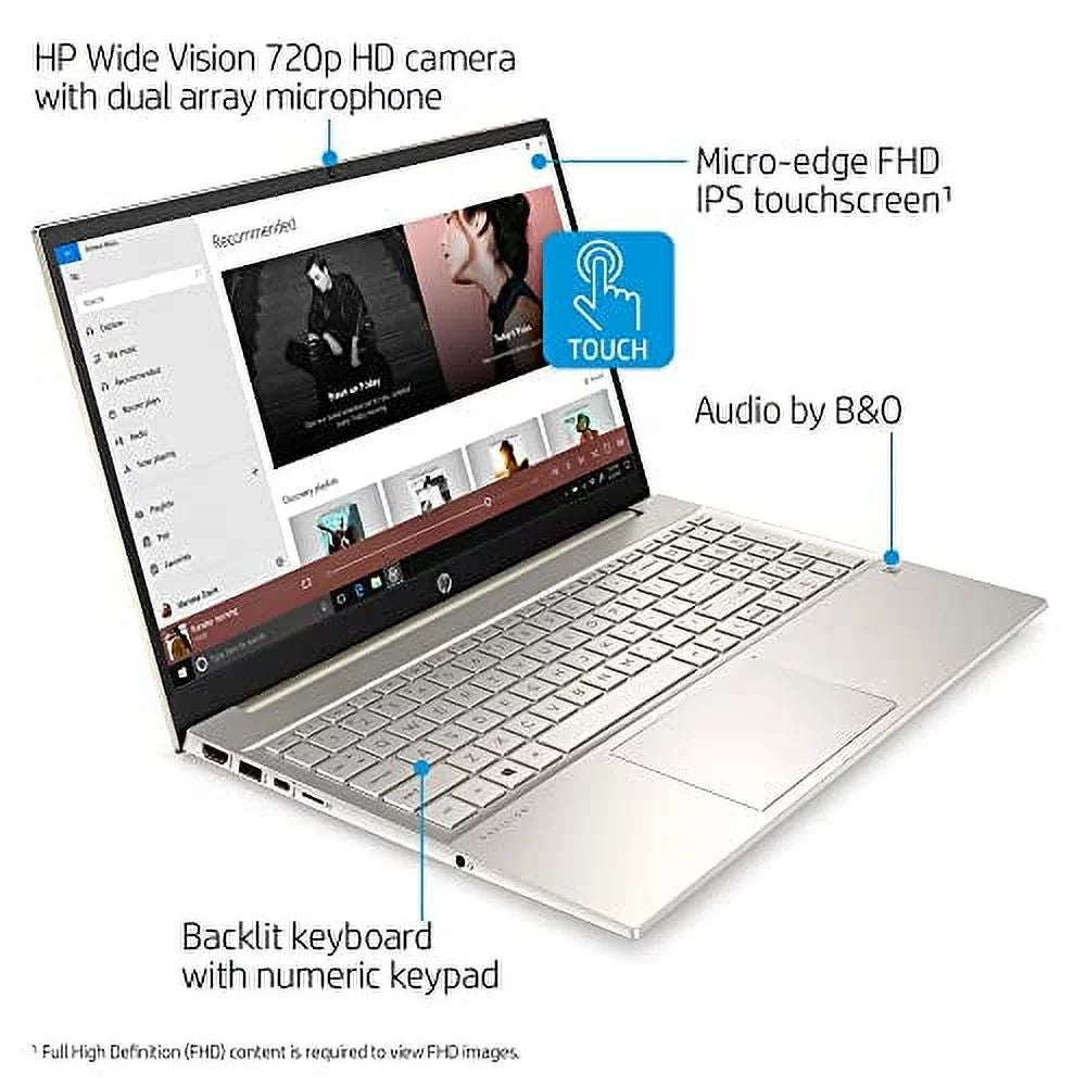 w/ 2TB USB 2022 HP Bluetooth 15.6" Gen Graphics Intel Touchscreen Windows 4-Core DDR4 Backlit 11th Laptop FHD SSD Xe Keyboard NVMe Iris 32GB 11 i5-1135G7 Webcam HDMI WiFi-6 Home 32GB Pavilion