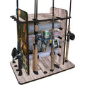Sleek Dual System Features a Design 4 Rod with & 14 Creations Rod Clips Wire Fishing Box Rush Storage & Rack Capacity Creek - Utility Racking