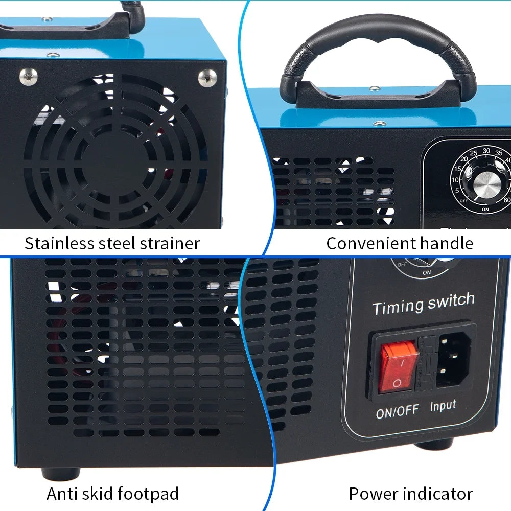 Ozone Pollutants Machine Glossy Dust - Finish & 41dB with Room Kydely Eliminate Steel Powerful Ozone Smoke,