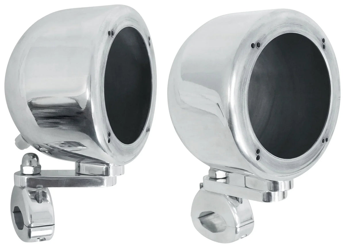 Speakers+MTX Tower (2) 2-Channel For Amp ATV/UTVCART 4" Chrome Polk Audio